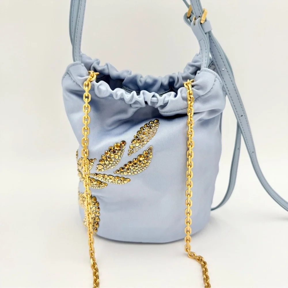 MCM Satin Blue purse